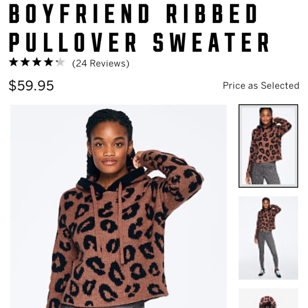 PINK Victoria’s Secret Leopard Sweater